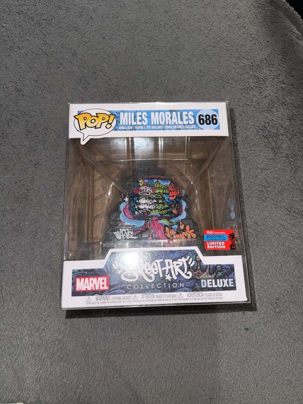 Funko Pop! Marvel Street Art Collection Miles Morales #686 20 Fall Convention LE